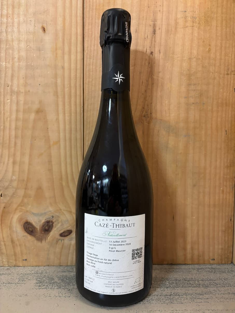 CAZE-THIBAUT Naturellement 2022 Champagne Brut Nature 75cl Blanc