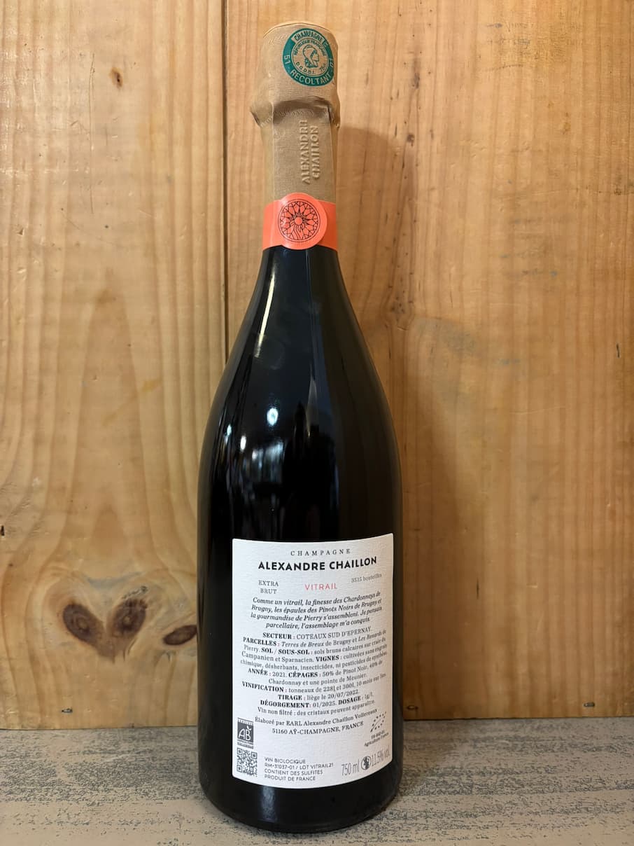 CHAILLON Alexandre Vitrail Base2021 Champagne Extra Brut 75cl Blanc -
