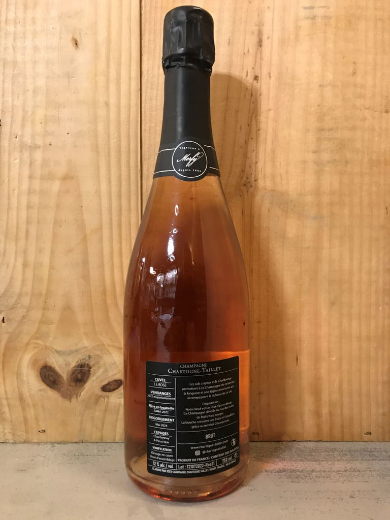 CHARTOGNE TAILLET Le Rosé 2021 Brut Champagne Merfy 75cl Rosé