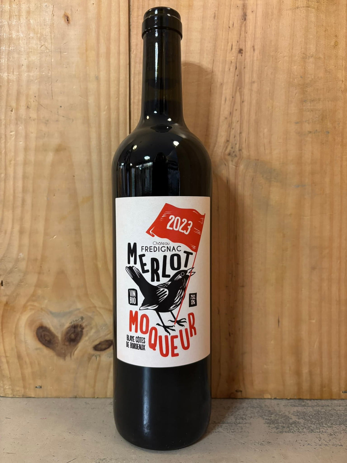 CHÂTEAU FREDIGNAC Merlot Moqueur 2023 Blaye Côtes de Bordeaux 75cl Rouge