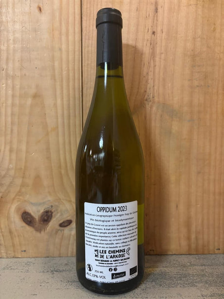 CHEMINS DE L'ARKOSE Oppidum Chardonnay 2023 IGP Puy de Dôme 75cl Blanc