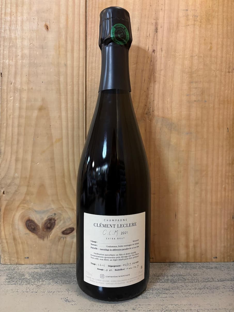 CLEMENT LECLERE Coulommes La Montagne 2021 Champagne Extra Brut 75cl Blanc - 2Sem 2025