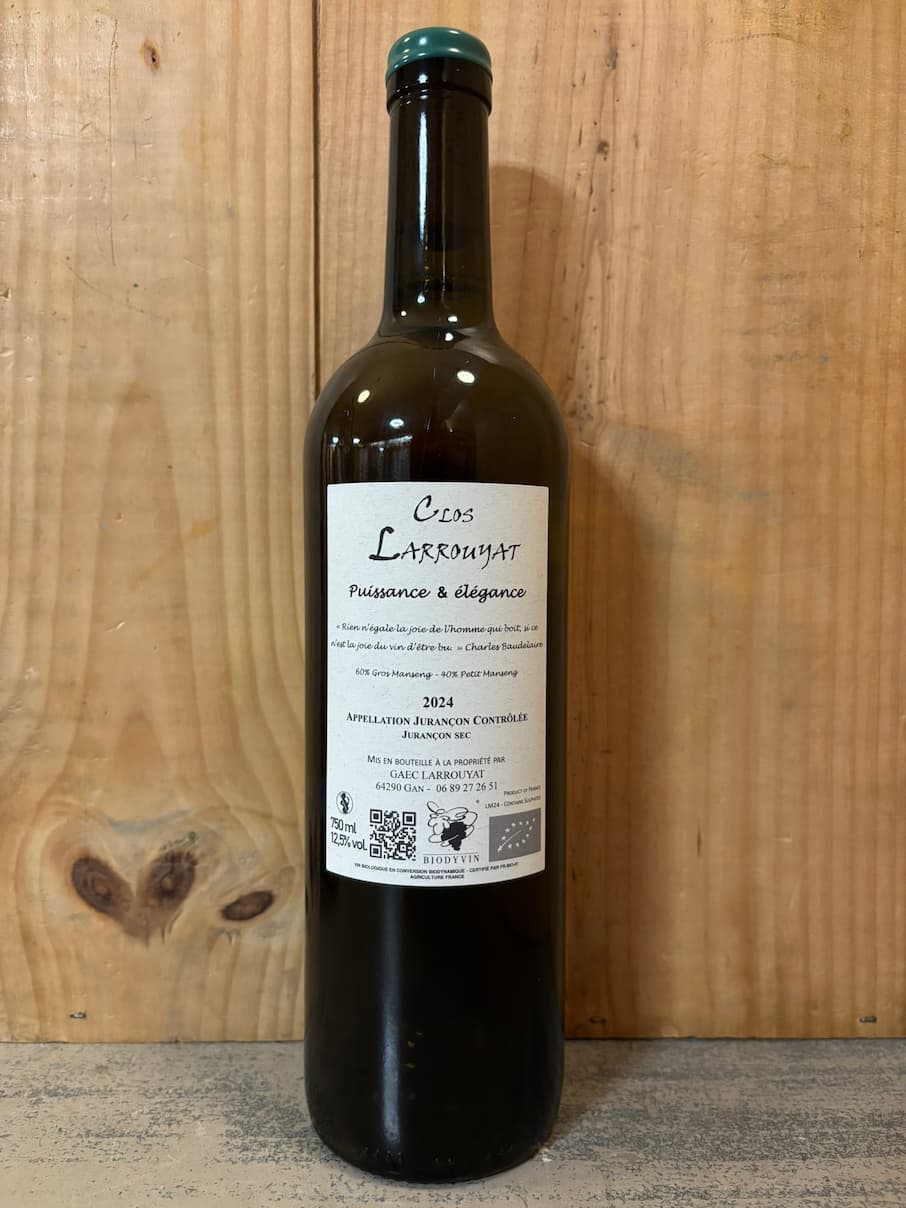 CLOS LARROUYAT Météore 2024 Jurançon sec 75cl Blanc