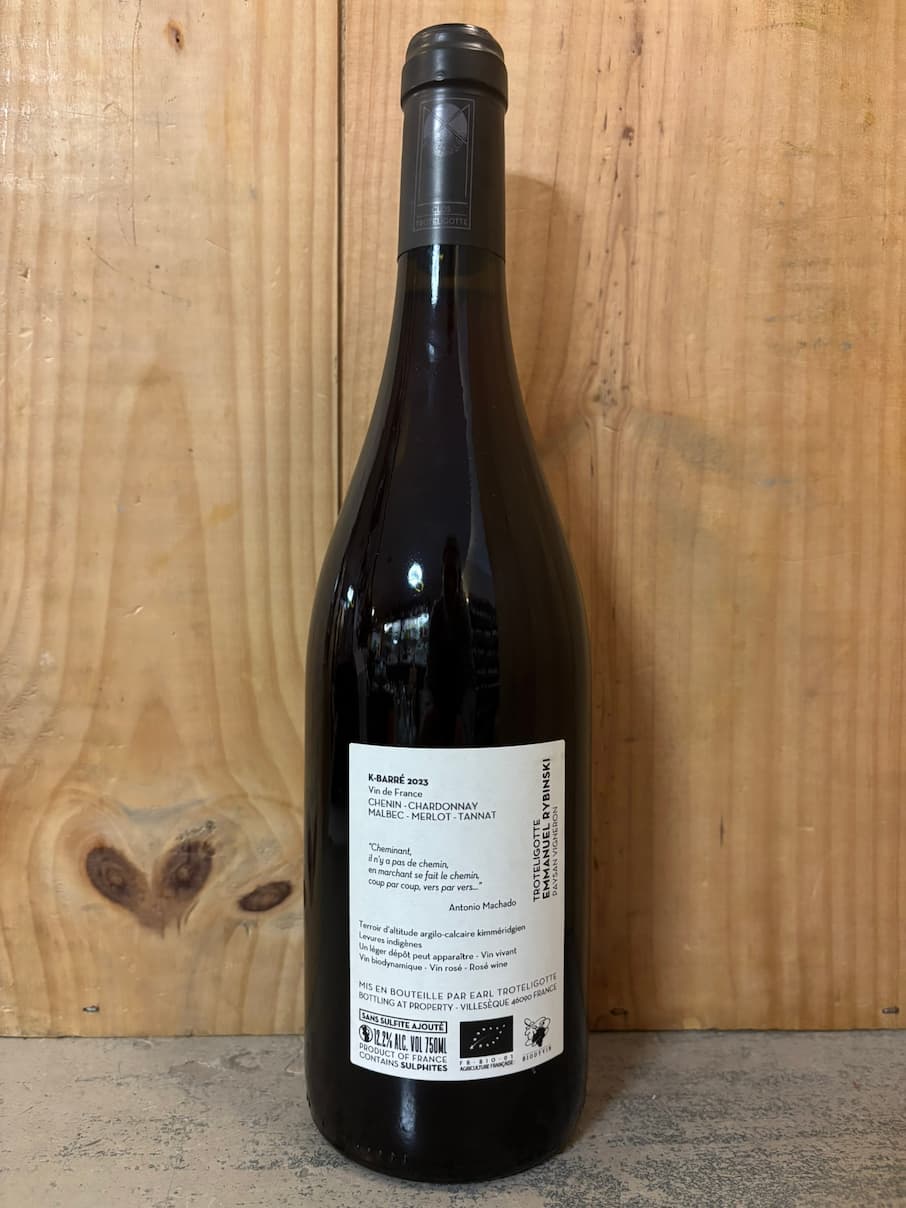 CLOS TROTELIGOTTE K-Barré 2023 Vin de France (Cahors) 75cl Blouge