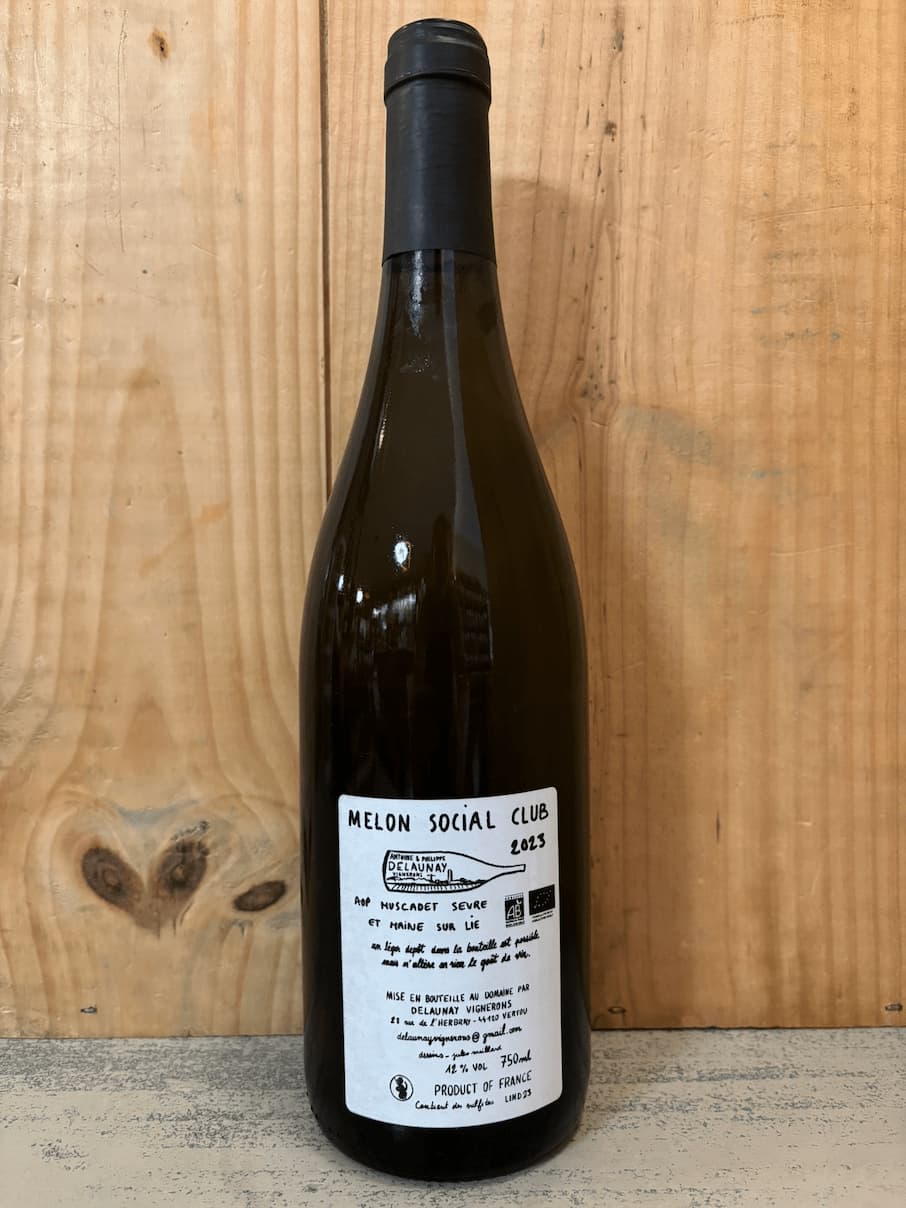 DELAUNAY Melon Social Club 2023 Muscadet Sèvre & Maine sur lie 75cl Blanc
