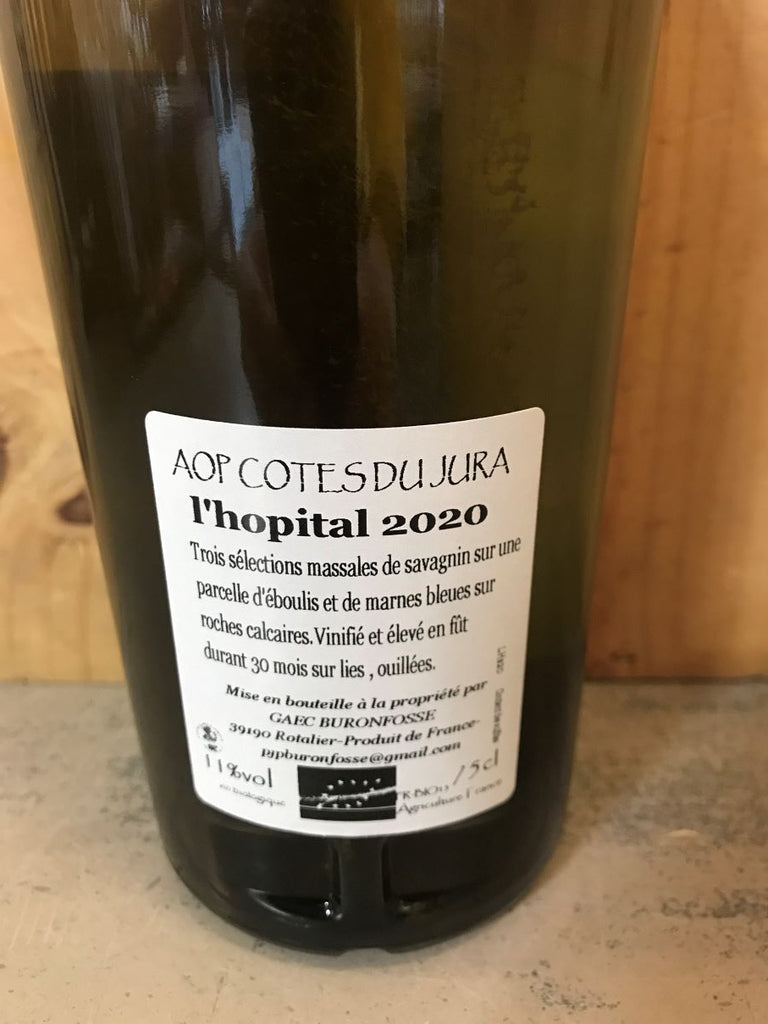 DOMAINE BURONFOSSE L'Hopital Savagnin 2020 Côtes du Jura 75cl Blanc