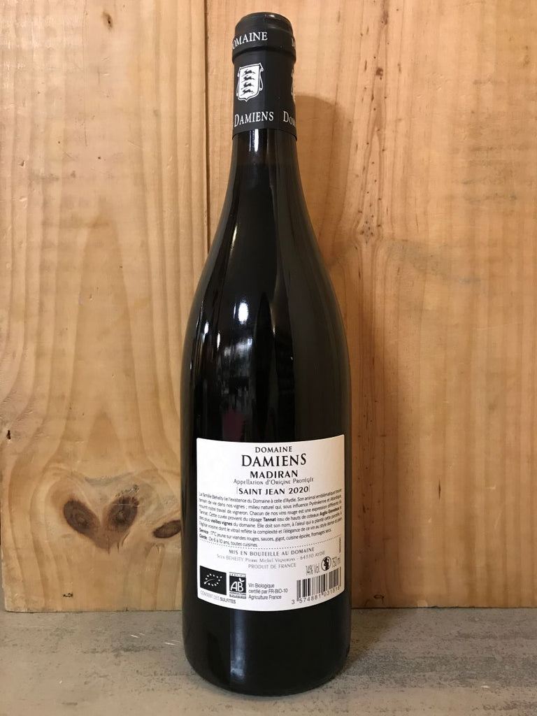 DOMAINE DAMIENS Saint Jean 2020 Madiran 75cl Rouge