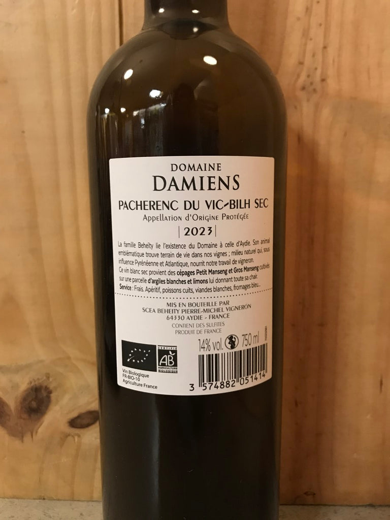 DOMAINE DAMIENS sec 2023 Pacherenc du Vic Bilh 75cl Blanc sec