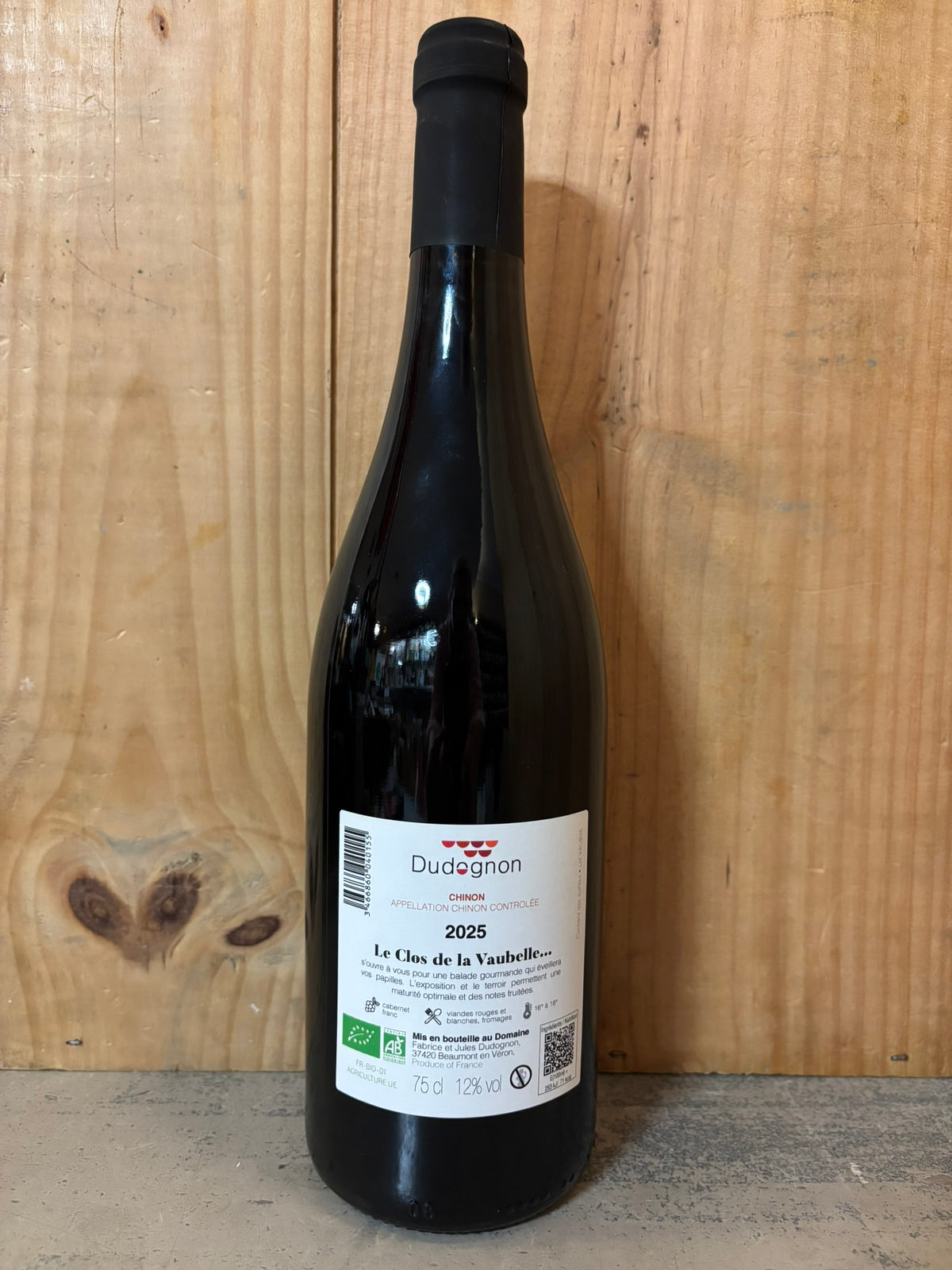 DOMAINE DUDOGNON Le Clos de la Vaubelle 2025 Chinon 75cl Rouge