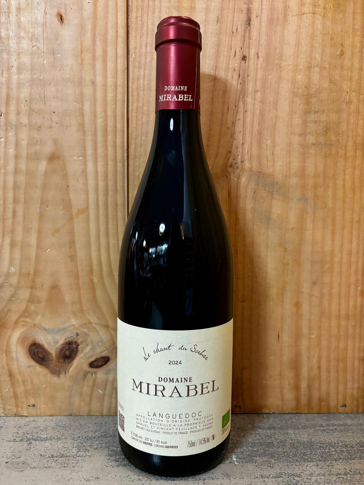 DOMAINE MIRABEL Chant du Sorbier 2024 Coteaux du Languedoc 75cl Rouge
