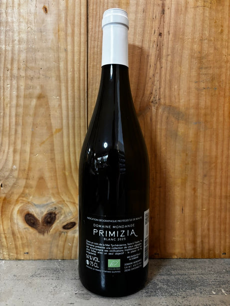 Domaine MONDANGE Primizia 2025 IGP Île de Beauté Corse 75cl Blanc