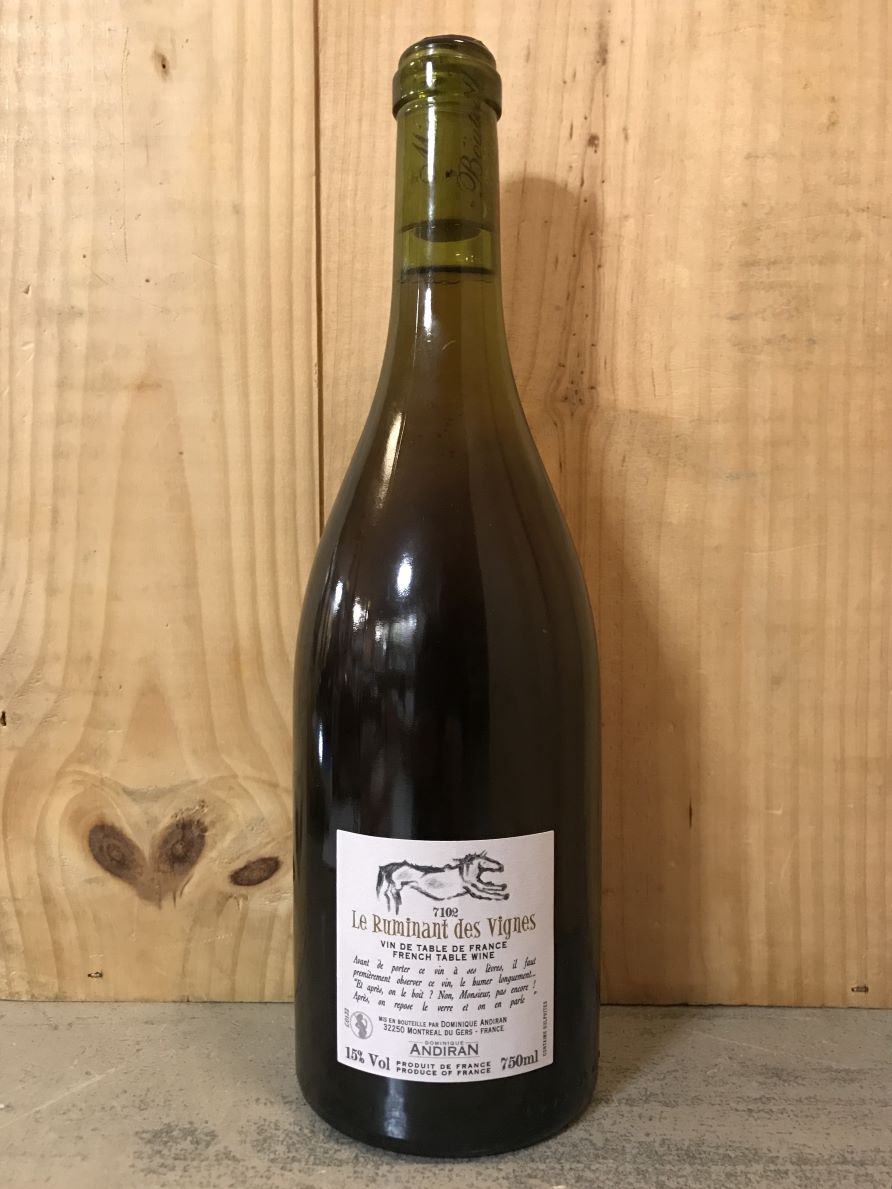 DOMINIQUE ANDIRAN Le Ruminant des Vignes 7102 Vin de France (Gers, Vin Oxydatif) 75cl Blanc -