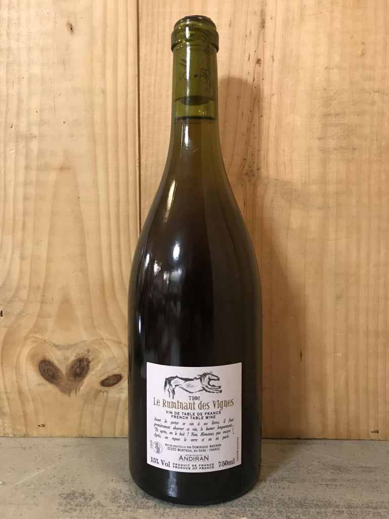DOMINIQUE ANDIRAN Le Ruminant des Vignes 7102 Vin de France (Gers, Vin Oxydatif) 75cl Blanc -