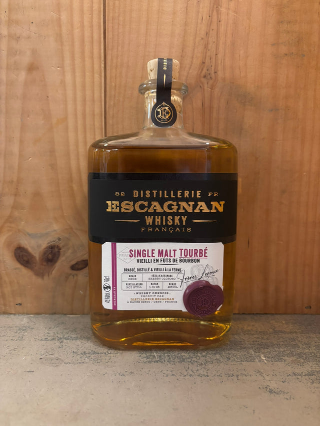 ESCAGNAN Tourbé Single Malt L01-25 45° 70cl Whisky Gers France