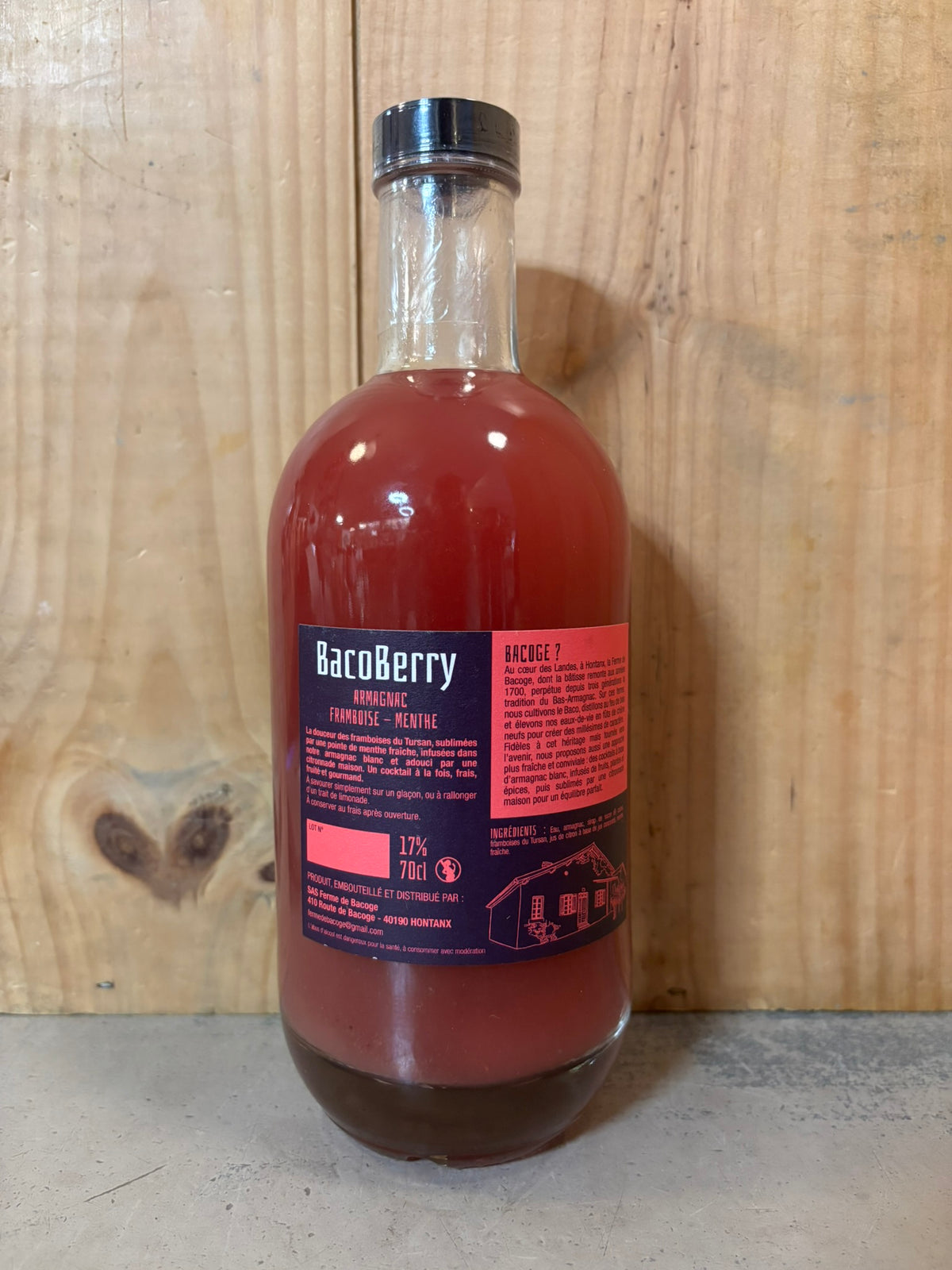 FERME DE BACOGE BacoBerry 17° 70cl Punch Armagnac