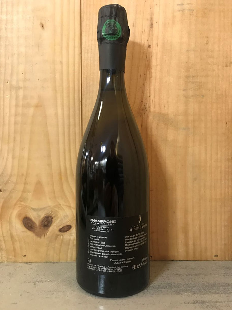 FRERES MIGNON Terroir de CUMIERES 2018 Premier Cru Blanc Extra Brut Champagne 75cl Blanc - 2Sem 2023 -
