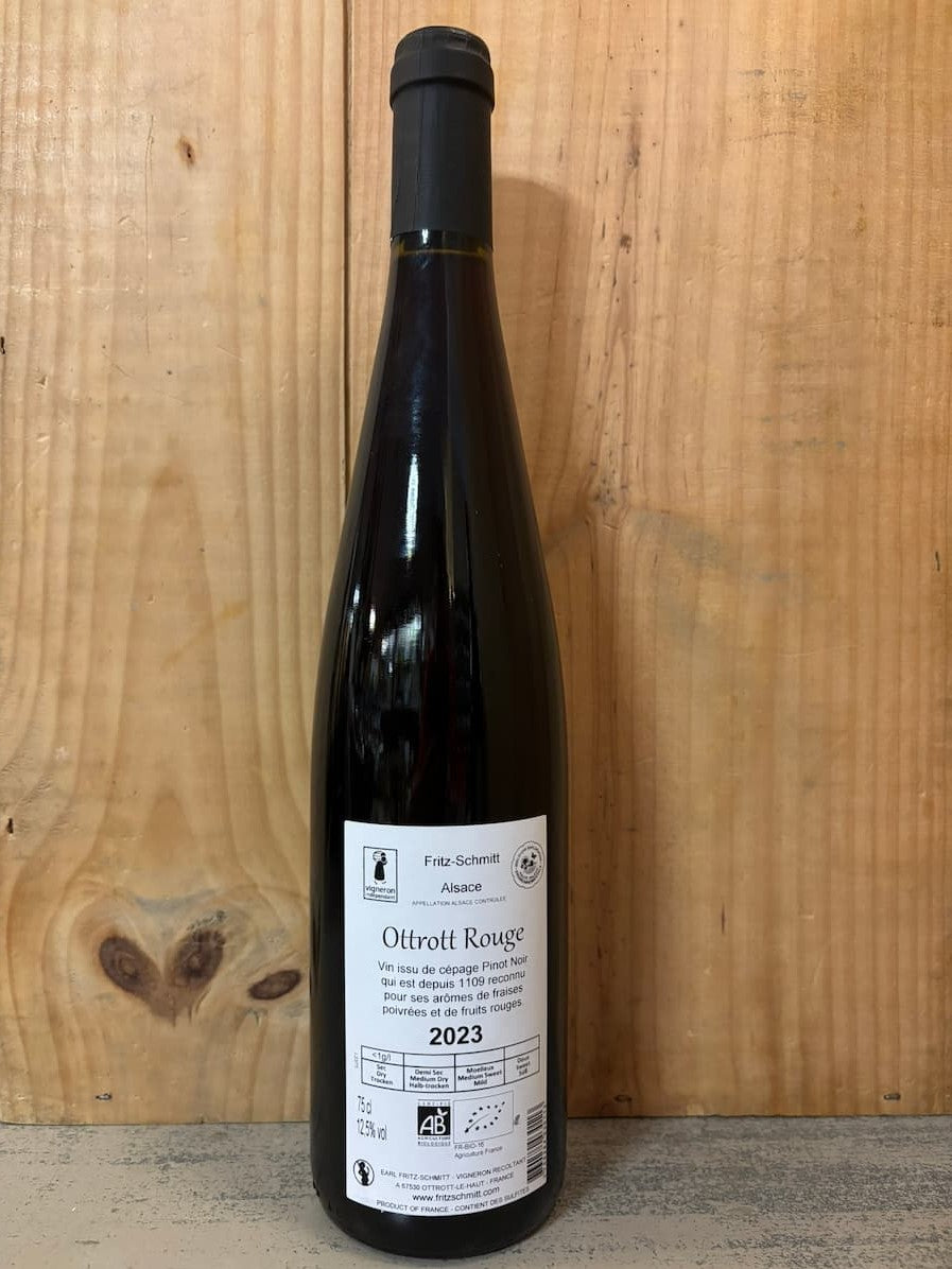 FRITZ-SCHMITT Rouge d'Ottrott 2023 Alsace 75cl Rouge