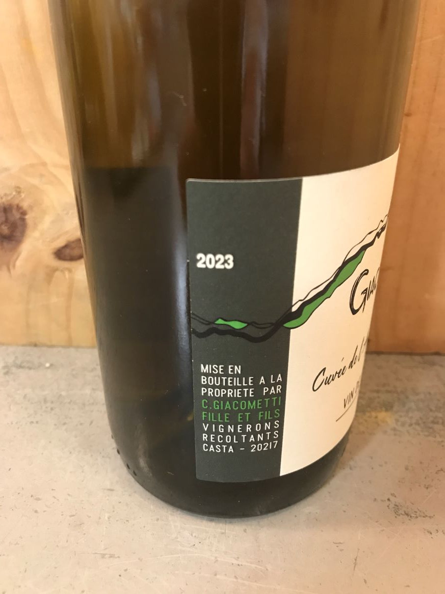 GIACOMETTI Cuvée de l'Agriate 2023 Vin de France (Patrimonio) Corse 75cl Blanc