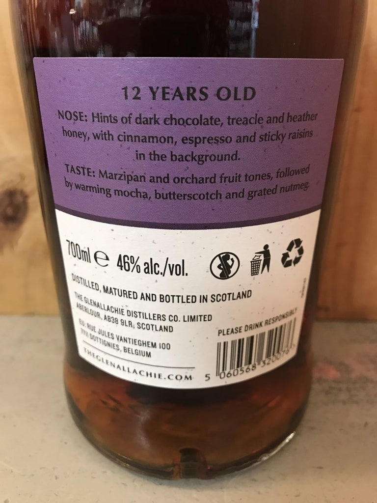 GLENALLACHIE 12ANS 46° Speyside 70cl