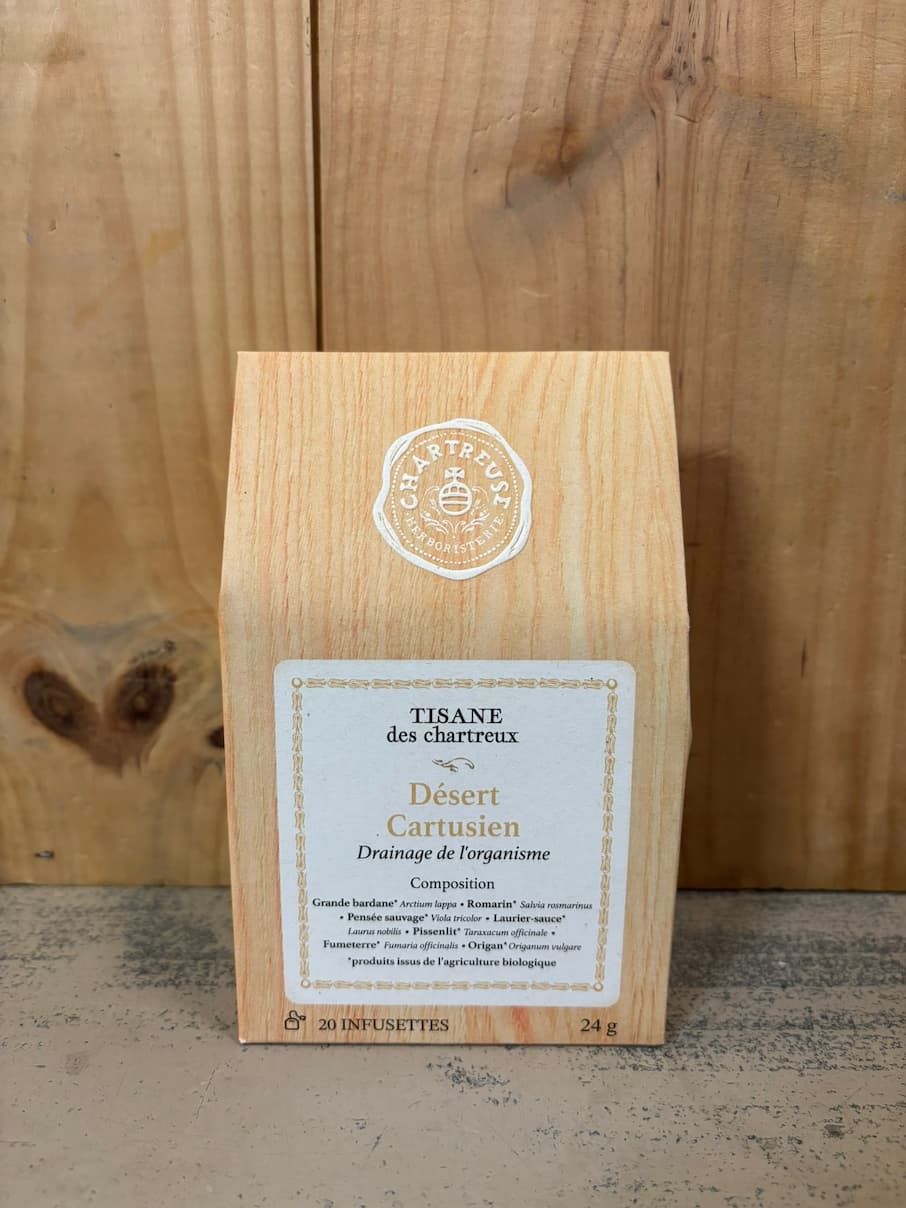 GRANDE CHARTREUSE Tisane Désert Cartusien 20 infusettes Bio France
