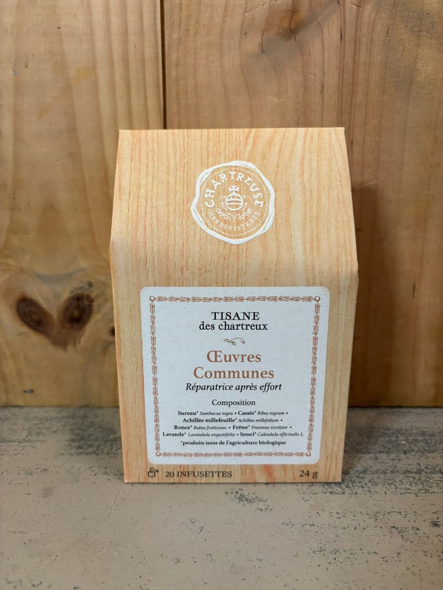 GRANDE CHARTREUSE Tisane Œuvres communes 20 infusettes Bio France