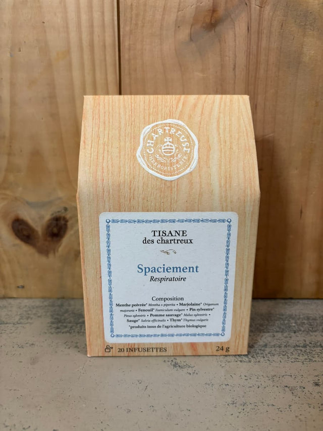 GRANDE CHARTREUSE Tisane Spaciement 20 infusettes Bio France