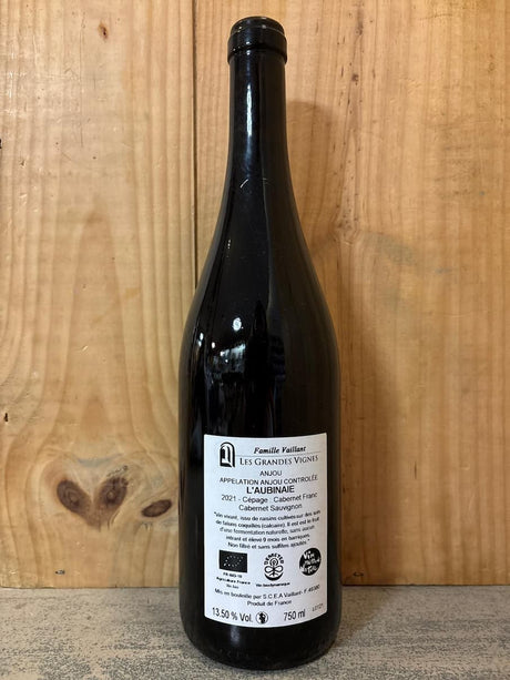 GRANDES VIGNES L'Aubinaie 2021 VdF (Anjou) 75cl Rouge