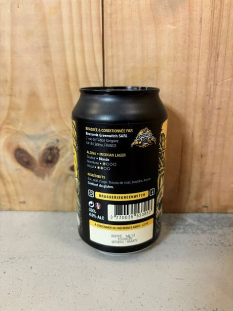 GREENWITCH Alcina Mexican Lager 4,9% Sud-Ouest France