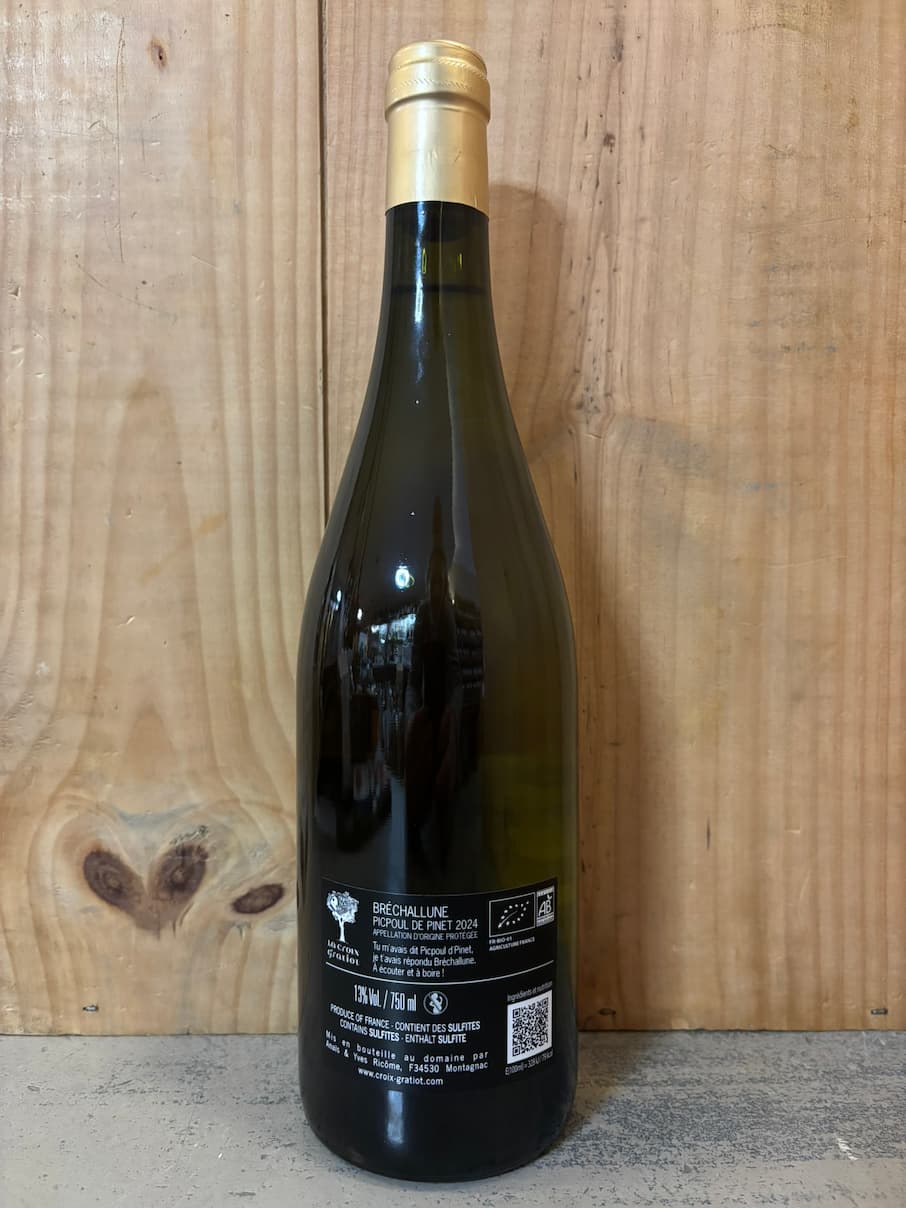 LA CROIX GRATIOT Bréchallune Picpoul de Pinet 2024 75cl Blanc