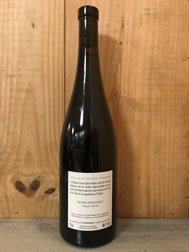 LA ROGERIE Réserve Perpétuelle Pinots NV22 Alsace 75cl Blanc