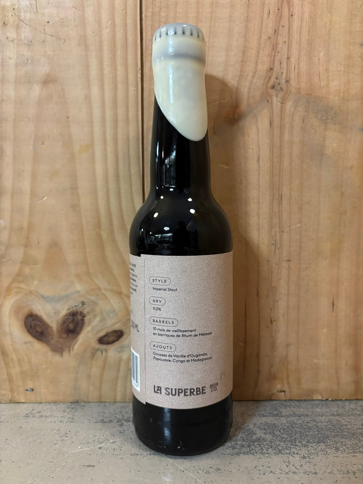 LA SUPERBE Barrika Serie#5 11% Molasses Rum B.A. Imperial Stout 33cl Sud-Ouest France