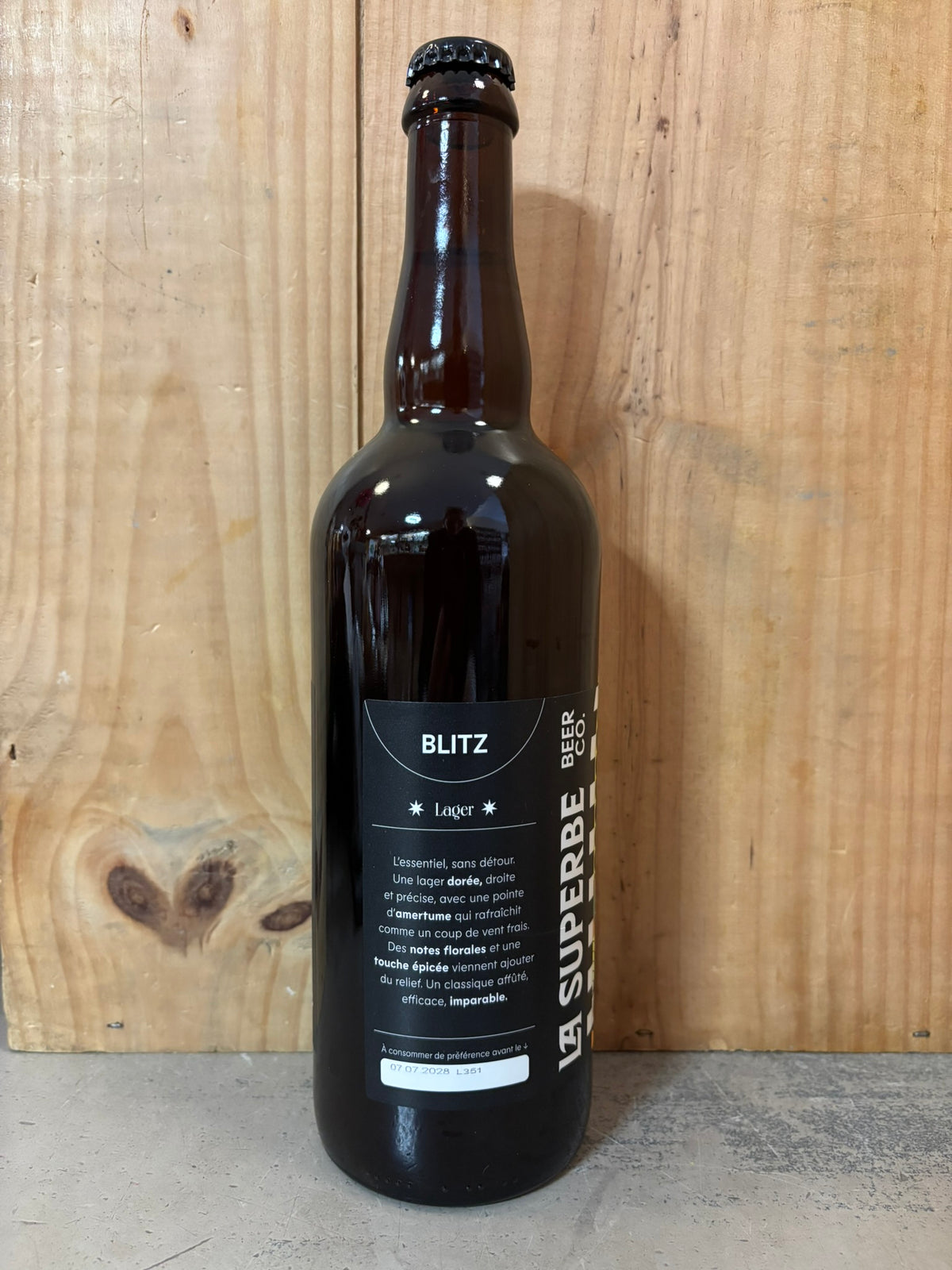 LA SUPERBE Blitz 4,9° Lager 75cl Sud-Ouest France