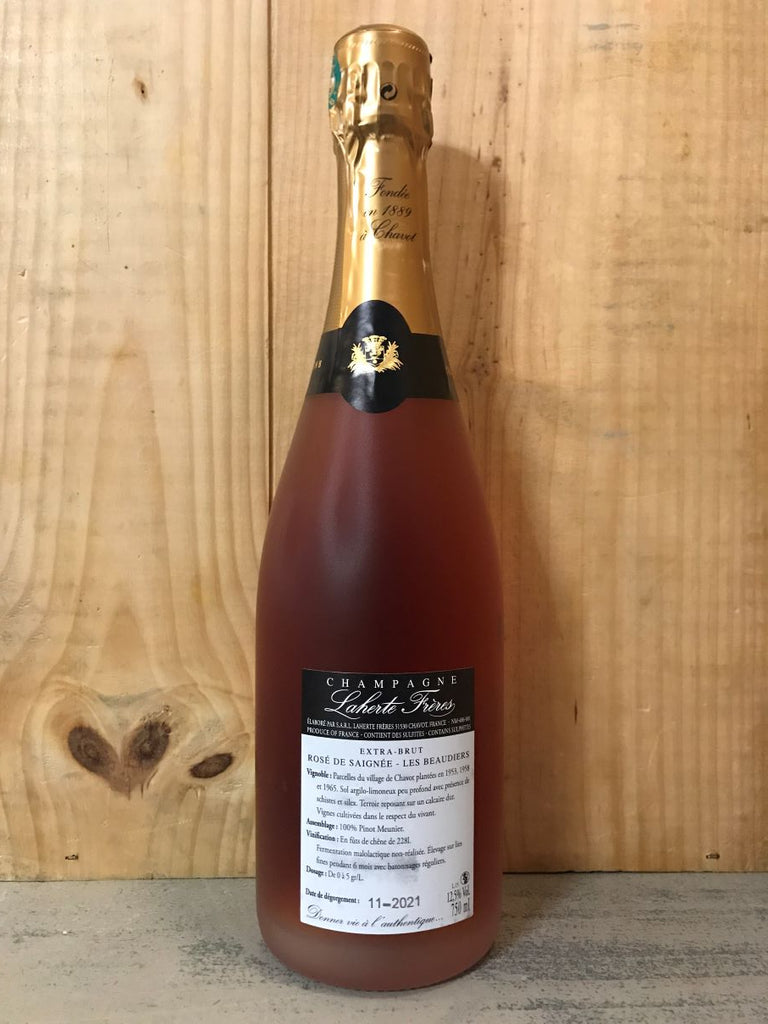 LAHERTE FRERES Rosé de Meunier Les Beaudiers 2019 Champagne Extra Brut 75cl Rosé -