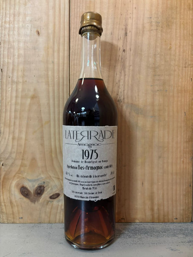 LATERRADE 1975 Domaine de Mounégeat (Houga) Brut de Fût 40° Bas Armagnac 70cl