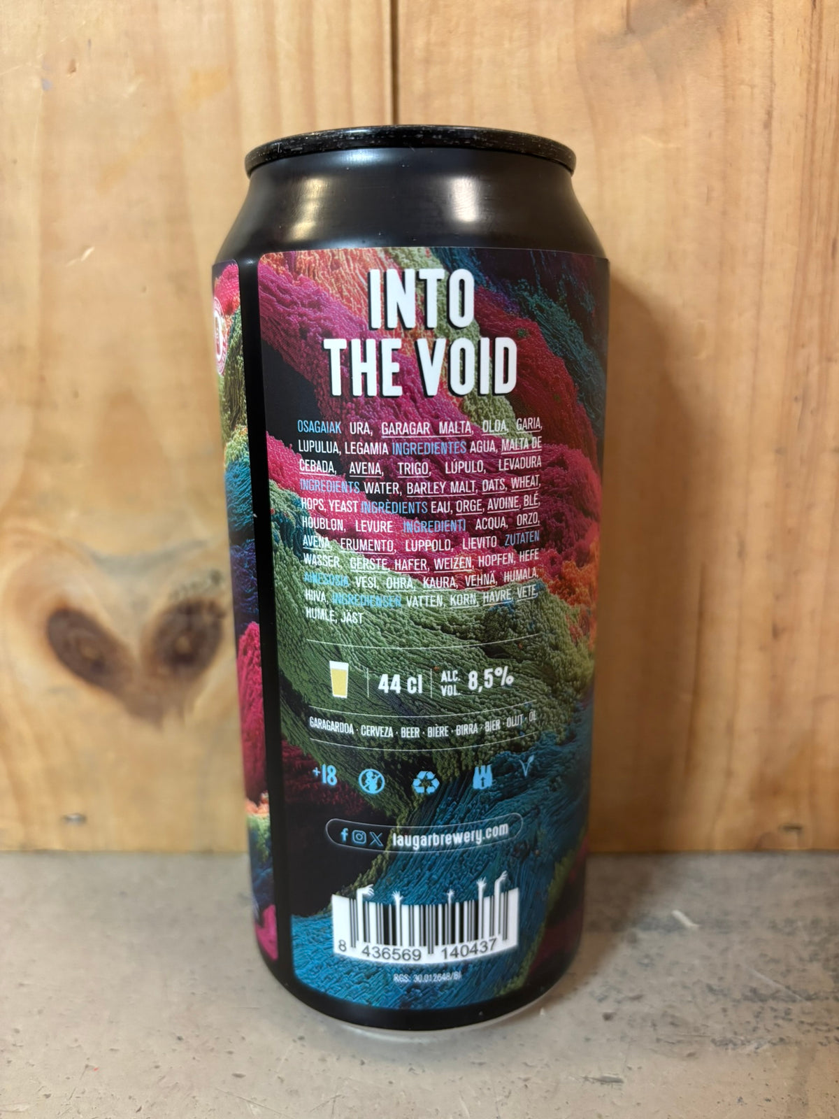 LAUGAR Into The Void 8,5° Hazy DIPA Can 44cl Pays-Basque Espagne
