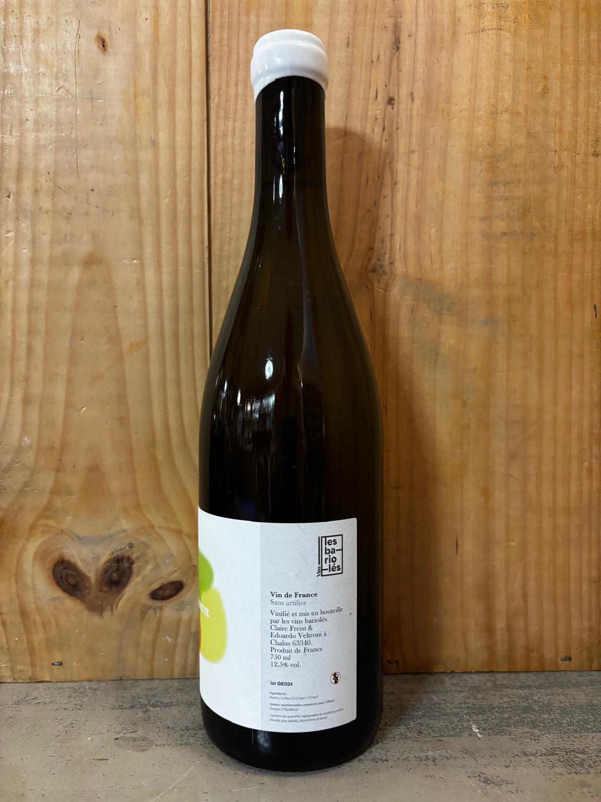LES BARIOLES Chez Georgette 2024 VdF (Auvergne) 75cl Blanc