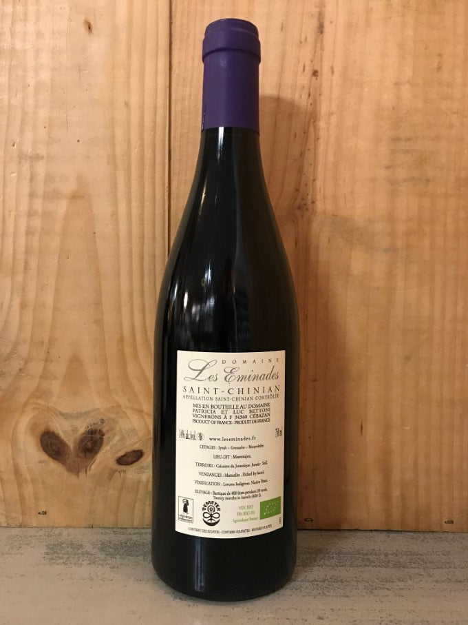 LES EMINADES Sortilège 2021 Saint Chinian 75cl Rouge