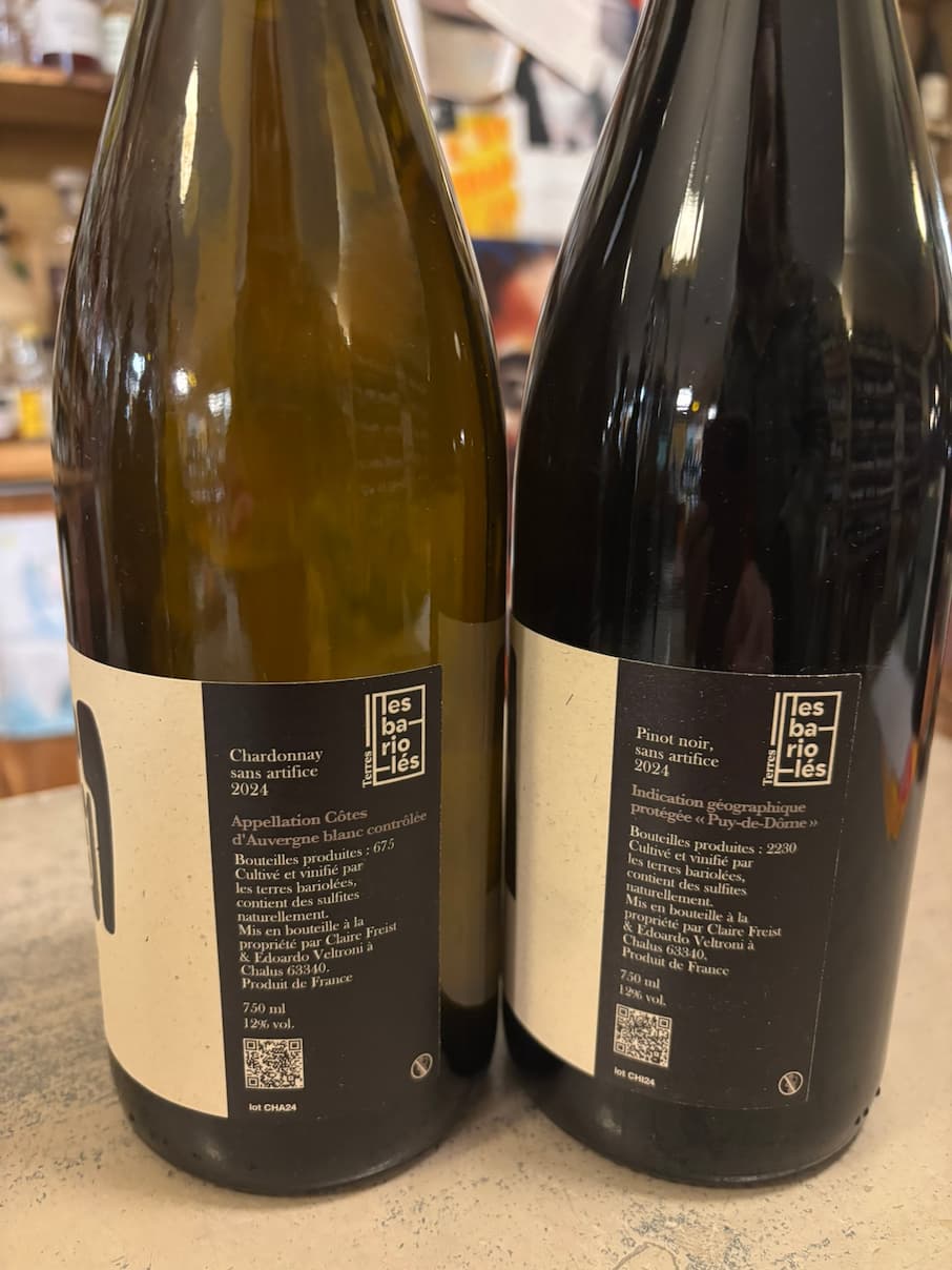 LES TERRES BARIOLES Chalenta, Chirouzes 2024 VDF Auvergne 2x75cl