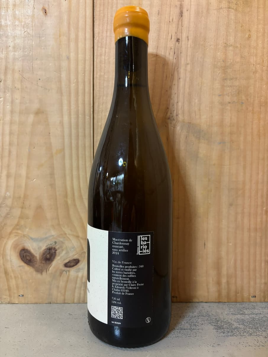 LES TERRES BARIOLES Les Sables de Grès Chardonnay Muscaté Macération 2024 VdF (Auvergne) 75cl Blanc -