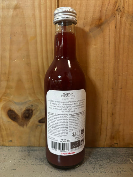 MAISON VITAMONT Nectar Fraise Myrtille 25cl Pur Jus de Fruit