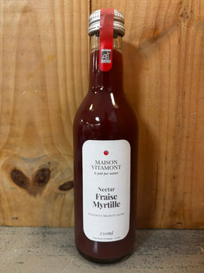 MAISON VITAMONT Nectar Fraise Myrtille 25cl Pur Jus de Fruit