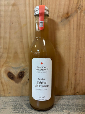 MAISON VITAMONT Nectar Pêche de France 25cl Pur Jus de Fruit