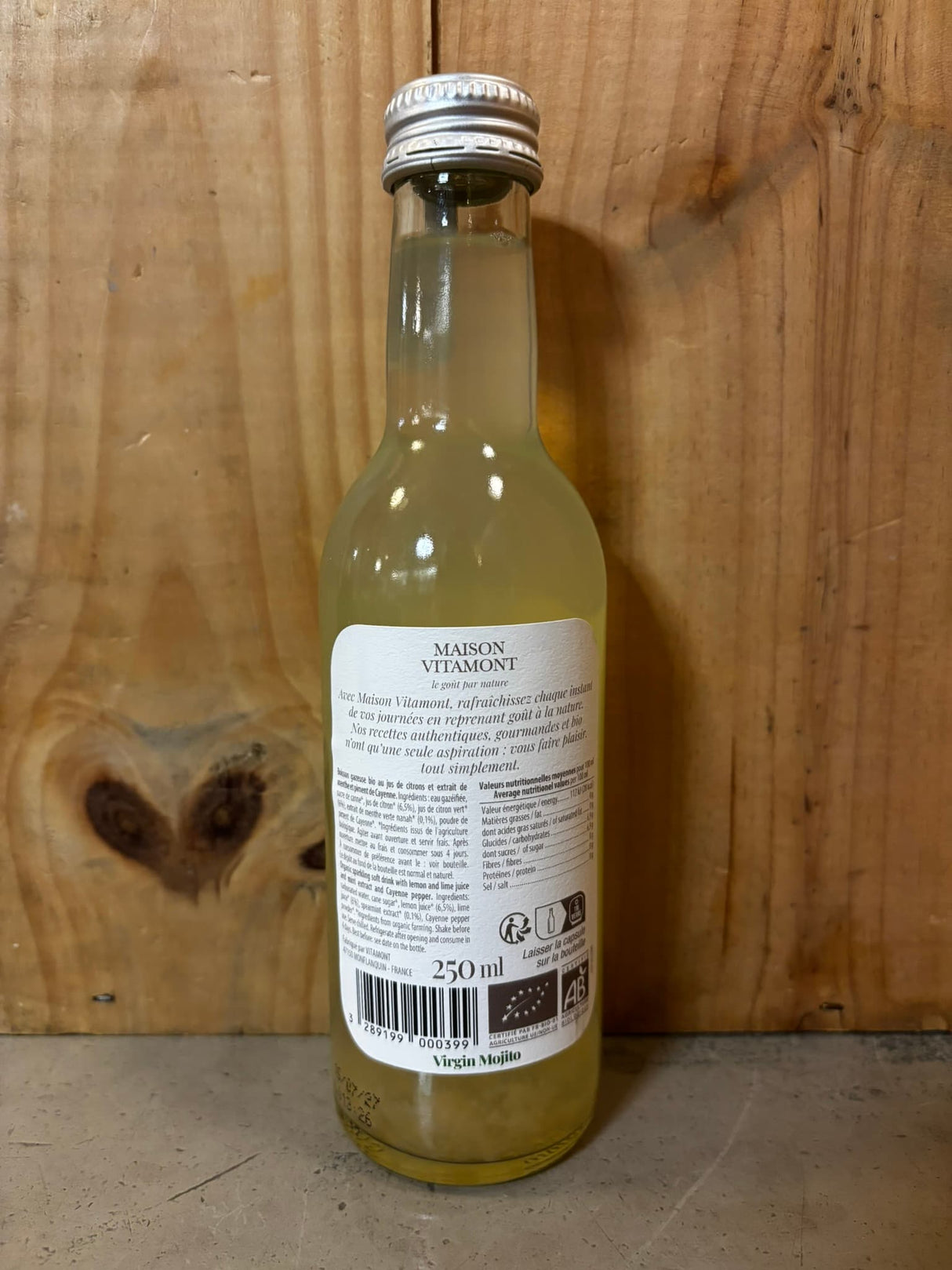 MAISON VITAMONT Virgin Mojito 25cl Prêt à boire Sans Alcool 0%