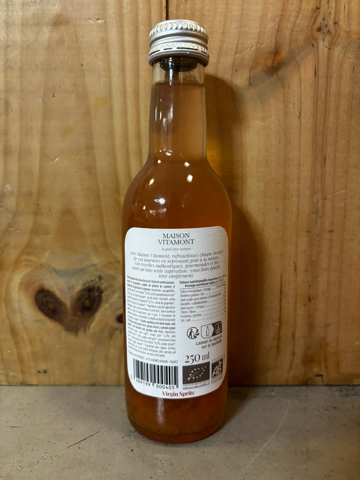 MAISON VITAMONT Virgin Spritz 25cl Prêt à Boire Sans Alcool 0%