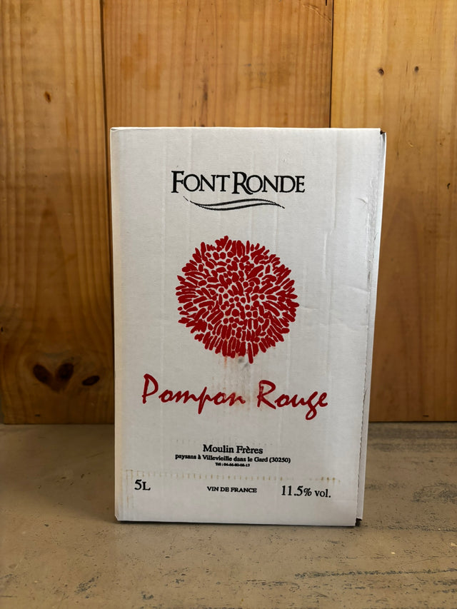 MAS DE LA FONT RONDE Pompon Rouge 11,5% Vin de Table de France Cévennes Languedoc Bib 5 Litres Rouge