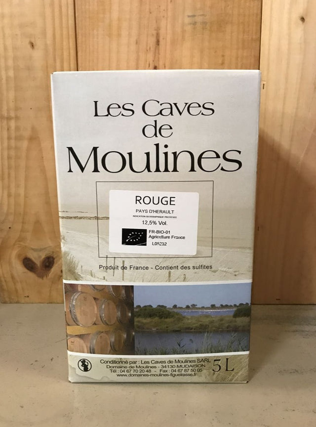 MOULINES Cigales 2023 IGP Hérault Bag in Box 5L Rouge