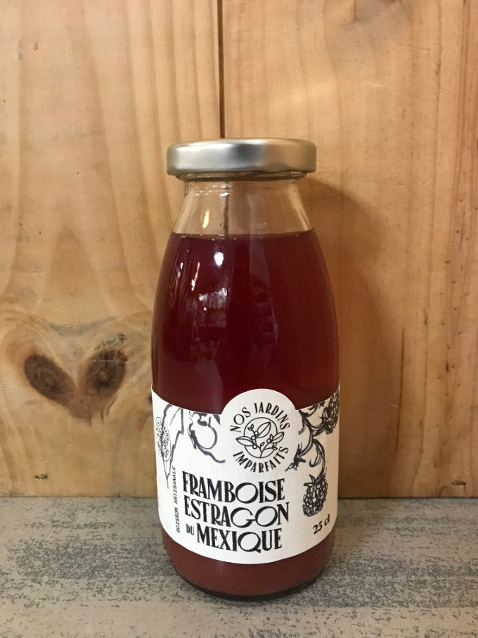 NOS JARDINS IMPARFAITS Framboise, Estragon du Mexique 25cl Jus de Fruits