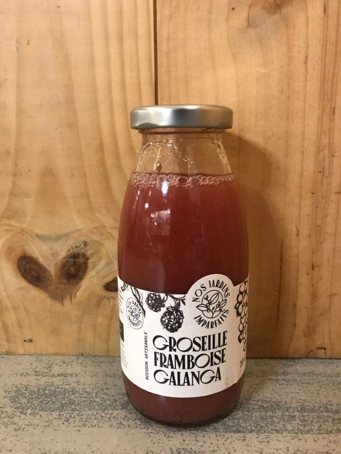 NOS JARDINS IMPARFAITS Groseille, Framboise, Galanga 25cl Jus de Fruits