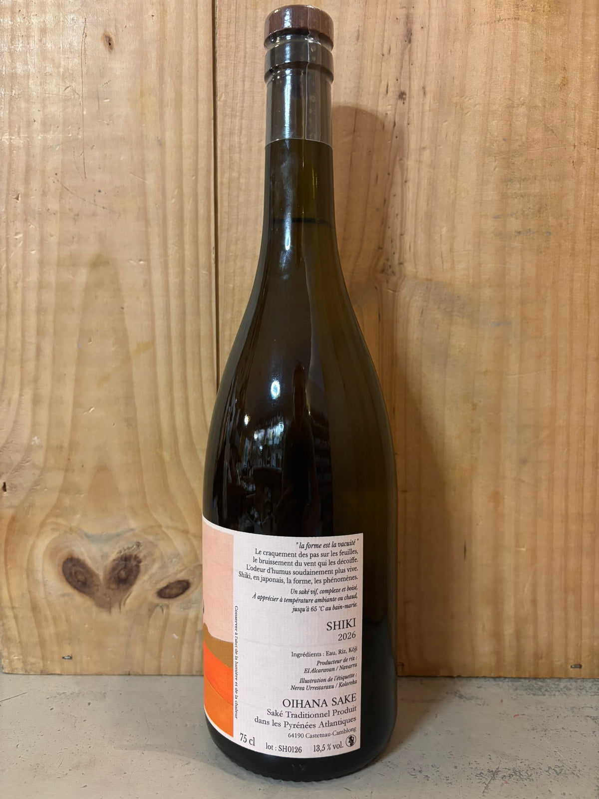 OIHANA Shiki 2026 13,5° 75cl Saké France