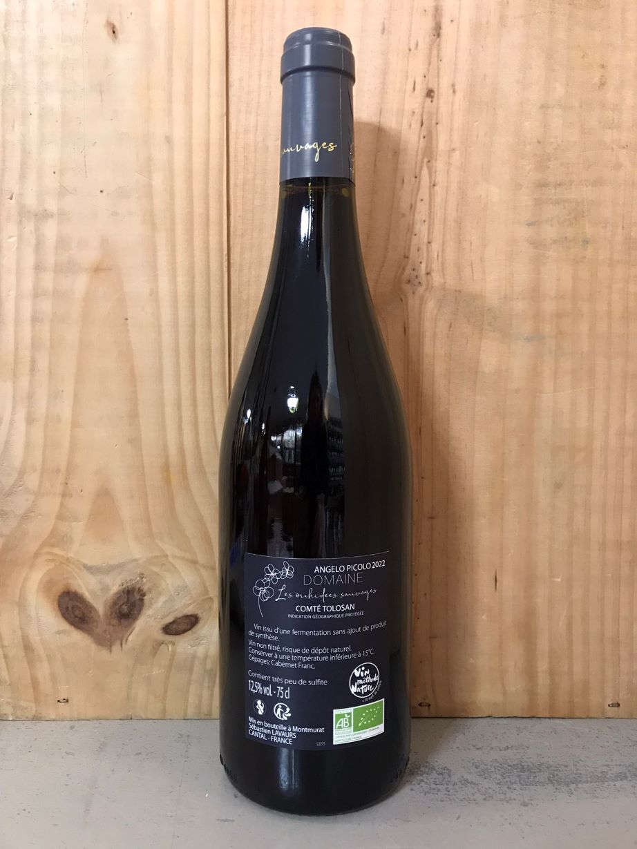 ORCHIDEES SAUVAGES Angelo Picolo 2022 Comté Tolosan Cantal 75cl Rouge